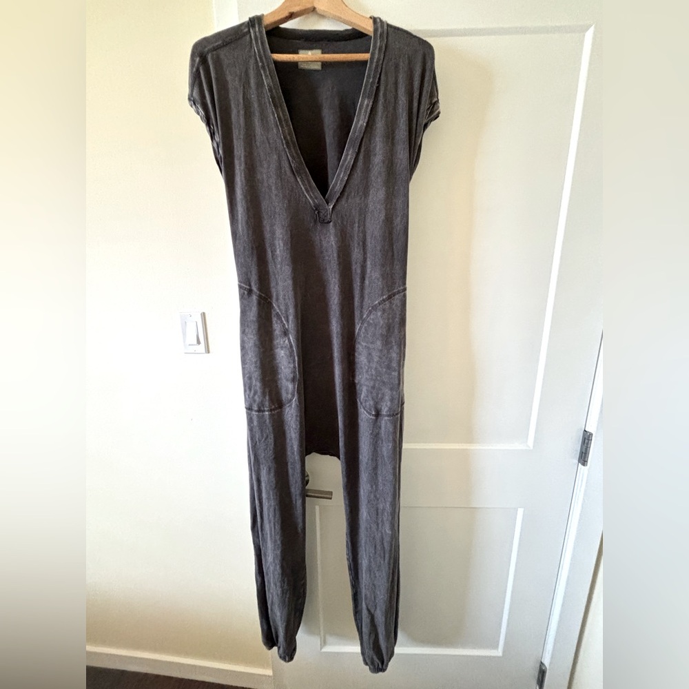 FP Movement Washed Charcoal Gray Jumpsuit